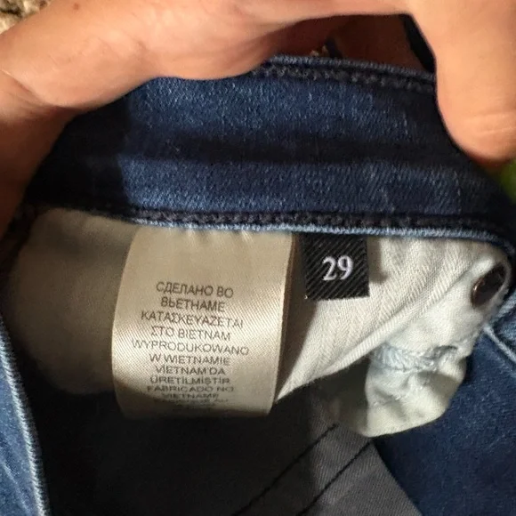 7 For All Mankind Women's Blue Boot Cut Jeans.
